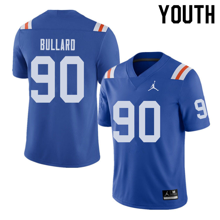 Jordan Brand Youth #90 Jonathan Bullard Florida Gators Throwback Alternate College Football Jerseys